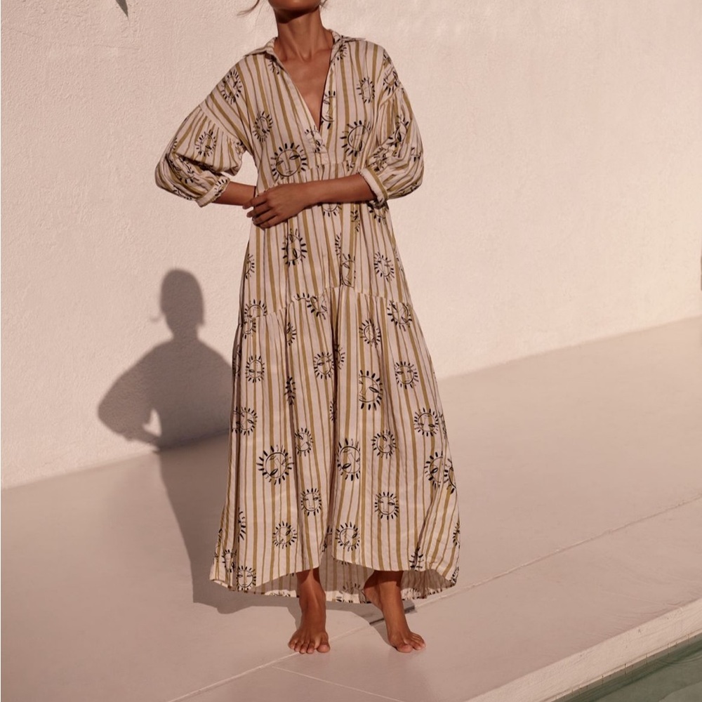 Lou Lou Avenue Carolita Printed Tiered Dress Anthropologie